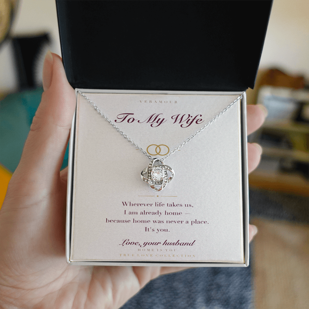 Personalized To My Wife necklace — gift box